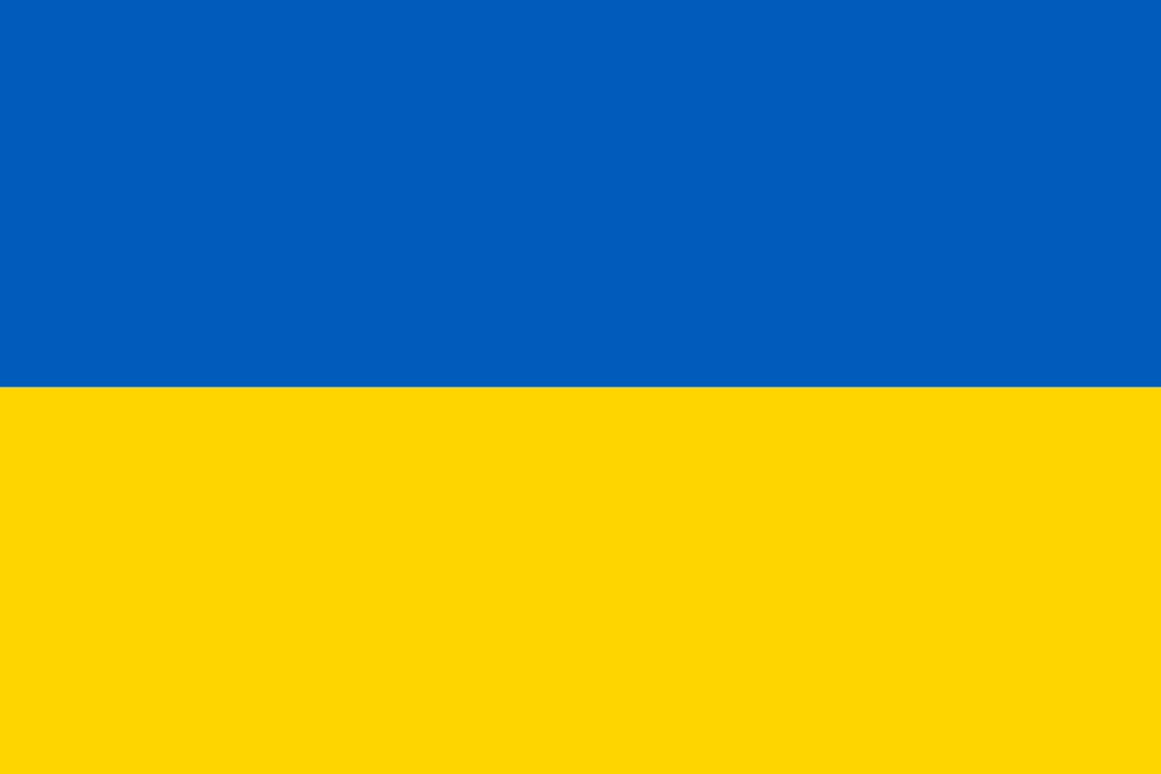 flag half blue half yellow