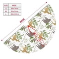 thumbnail image 3 of Lsque Jungle Animal Print Christmas Tree Skirt, Tree Skirt with Ties or Velcro, Perfect for Holiday Decorations, Halloween, and New Year-30", 3 of 7