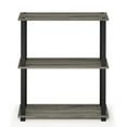 thumbnail image 2 of Furinno Turn-N-Tube 3-Tier Compact Multipurpose Shelf Display Rack with Square Tubes, 18025GYW/BK, 2 of 5