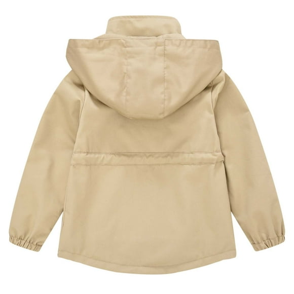 jovati Childrens Boys Girls Waterproof Hooded Jacket Cotton Lining Raincoat Coats
