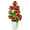 Red, variant on JUANCHENG 17 Bloom Artificial Silk Rose Tree with Dust Only Care for Indoor Spaces