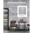 thumbnail image 4 of Self Adhesive Waterproof Wallpaper 15.7 x 590.5 Inches Dark Gray Industrial Style Easy Clean for Bedroom Kitchen Bathroom Office Wall Decoration, 4 of 6