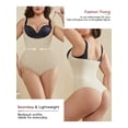 thumbnail image 6 of Athlemo Plus Size Women's Shapewear Tummy Control Body Shaper Open-Bust Bodysuit Waist Trainer, 6 of 7