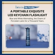 Olight i3E EOS Compact LED Keychain Flashlight, 90 Lumens, Blue Porcelain