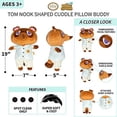 thumbnail image 4 of Franco Kids Bedding Super Soft Plush Cuddle Pillow Buddy, One Size, Animal Crossing Tom Nook, 4 of 6