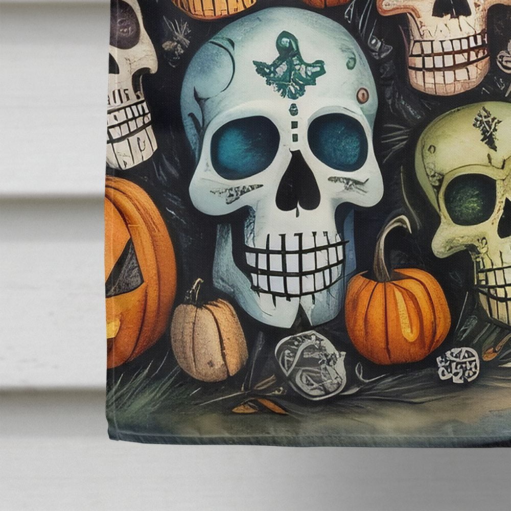 Halloween Dog House Flag 28x40IN Double-Sided Polyester Decorative Sleeve Pole Flag for Outdoor Home Garden Patio