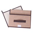 thumbnail image 3 of Storage Bins with Lids, Foldable Fabric Closet Organizer Storage Boxes, Divider, Stackable Storage Basket for Shelf, Bedroom, Office, Nursery, Toys, Clothes, Books, Khaki, Large & Small, 2Pack, 3 of 5