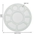 thumbnail image 3 of 9 Compartment Sugarcane Pulp-bagasse Disposable Party Thali Plates by Poojabazar (50 Pack), 3 of 6