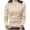 Beige, variant on EDFBUYKRS Plus Size Blouses for Women V Neck Curved Hems Tunic Tops Casual Long Sleeve Botton Fall Shirts S