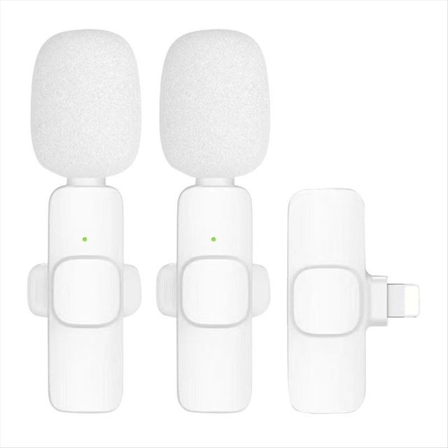Micrófono Lavalier Inalámbrico Bluetooth , Micrófono con Reducción de Ruido de A Dos, Micrófono de Transmisión en para