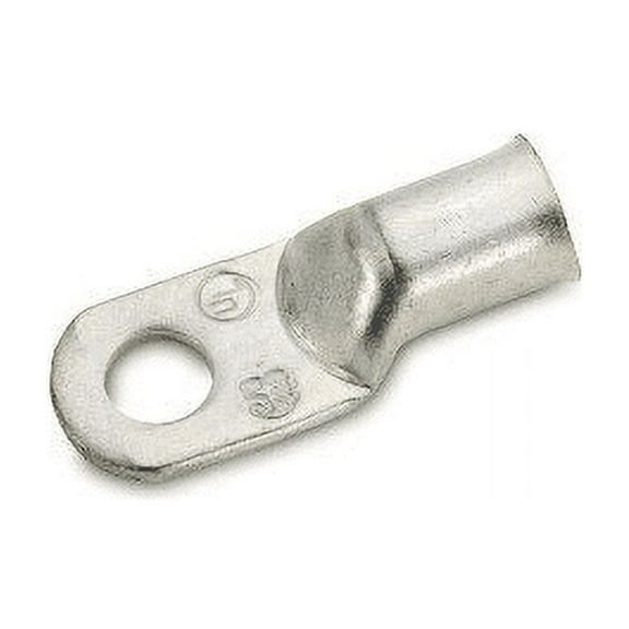Crimp Supply 2 AWG Tinned Seamless Marine Lugs, 1/4" Post, 75 Pack