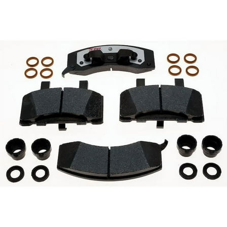 Front Brake Pad Set - Compatible with 1988 - 2000 Chevy K3500 1989 1990 1991 1992 1993 1994 1995 1996 1997 1998 1999