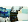thumbnail image 2 of "Kabuki I B" Frameless Free Floating Reverse Printed Tempered Art Glass Wall Art, 2 of 5