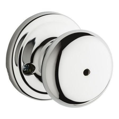 Chrome Chassis - Kwikset 730H-26GC Hancock Privacy Door Lock Bright Chrome Finish with New Chassis