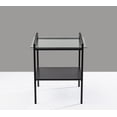 thumbnail image 3 of Adesso, Pearson Accent Table, Black, Glass, 3 of 3