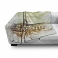 thumbnail image 3 of Eiffel Tower Soft Flannel Fleece Blanket, Pastel Watercolor Style Print Vintage Eiffel Tower Skyline Parisian Theme Art, Cozy Plush for Indoor and Outdoor Use, 50" x 60", Brown Beige, by Ambesonne, 3 of 6