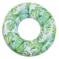 thumbnail image 1 of Inflatable Swimming Ring with Leaf Pattern Children Adult Swimming Float PVC Swim Ring for Summer Beach Party, 1 of 5