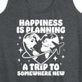 thumbnail image 3 of Instant Message - Happiness Is Planning A Trip To Somewhere New - Women's Racerback Tank Top, 3 of 6