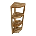 thumbnail image 3 of EcoDecors® SnazzyCorner® 38" Teak Wood 4-Tier Corner Shelf in EarthyTeak Finish, 3 of 11