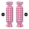 thumbnail image 2 of Salouo Plaid Heart Pattern Cute Bolster Pillow,Cylindrical Pillow Long Pillow for Bed Round Side Pillow for Knee/Leg/Neck ,- Length 24.4" x 9.8" Diameter, 2 of 8