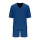 thumbnail image 3 of Blusa de Manga Corta Hombres de Moda Casual Sólido Turndown Top Blusas Traje Conjunto, Traje de Dos Piezas para Diario Y Casual, 3 of 6