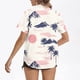 thumbnail image 3 of Pantalones Cortos para las Mujeres Sexy, Blusas de Estilo Hawaiano Impreso, Botón Arriba Cuello Turndown Superior, 3 of 6