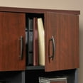 thumbnail image 6 of Sauder Via Wood & Fabric Credenza Hutch in Classic Cherry/Soft Black, 6 of 10