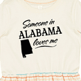 thumbnail image 4 of Inktastic Someone in Alabama Loves Me Girls Toddler Dress, 4 of 5