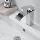 thumbnail image 5 of Grifo de lavabo en cascada negro, grifo de baño con carrete de cerámica, agua fría y caliente disponible, grifos mezcladores de lavabo para baño, 5 of 5