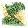 thumbnail image 1 of 100 Palillos de Bambú Desechables para Alimentos, Frutas, Cócteles, Palillos de Dientes Hechos A Mano, Suministros de Picnic, Decoración B, 1 of 5