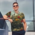 thumbnail image 4 of Balery Floral Rhino With Birds Camisa Polo de Hombre con Estampado, de Manga Corta y Tejido Medio, Camisa Tipo Golf Polo-Medium, 4 of 6