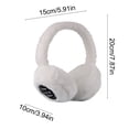 thumbnail image 3 of Eolstice Multi Functional Warm Bluetooth Earmuffs, Wireless Noise Reduction Headset, Foldable Heated Earmuffs For Outdoor Sports, Cold Weather Ear Warmers, Music Call Accessory(White), 3 of 6