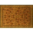 thumbnail image 1 of Ahgly Company Machine Washable Indoor Rectangle Oriental Yellow Industrial Area Rugs, 4' x 6', 1 of 4