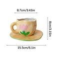 thumbnail image 2 of Fanshiluo-Handheld Ceramic Cup South Korean Mark Cup Network Red Ins Wind Coffee Cup Water Cup Set on Sale, 2 of 3