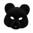 thumbnail image 2 of Máscara de Halloween de animales, accesorio de disfraz para cosplay, máscara de Halloween para graduación negro, 2 of 9
