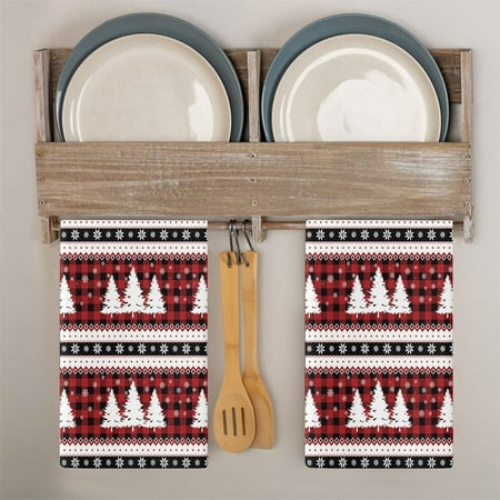 

Big Sale!Dqaoklbdg Hand Towels For Bathroom Christmas Kitchen Towels And Dishcloths Merry Christmas Tree Snowman Dish Towels Red Plaid Truck Holiday Tea Hand Towels Housewarm Face Towels Accessories