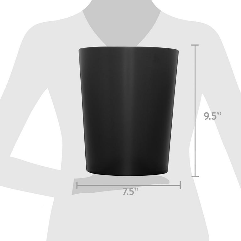 Mainstays Metal Wastebasket - Durable Steel Construction - Walmart.com