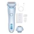 thumbnail image 1 of 2-i-1 Bikini Trimmer Elektrisk Rakapparat för Kvinnor, Silky Glide Pro Håravlägsning för Rakning av Ben, Armar, Armhålor och Ansikte, 1 of 5