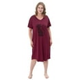 thumbnail image 7 of FEREMO 3 Pack Nightgowns for Women Plus Size V Neck Printed Sleepwear Loose Comfy Night Gown, 7 of 7