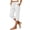 8# White, variant on Womens Brushed Back Fleece Capri Joggers, Lightweight Lounge Sweatpants, Elastic Drawstring Waist, Cropped Running Pants for Petite, Fall Casual Loungewear