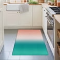 thumbnail image 3 of Entryway Rug 2'x3', Teal Pink Ombre Kitchen Runner Rugs Non-Slip Carpet Mats, Contemporary Art Abstract Aesthetics Bedside Rugs Runners Washable Floor Carpet for Bathroom Laundry Room, 3 of 8