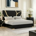 thumbnail image 6 of Goldie King Size Bed-Gold and Black Contemporary Bed-Solid Wood, 6 of 7