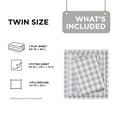 thumbnail image 3 of Regency Heights Twin Size Cotton Flannel Sheet Set, 3-Piece Flannel Bed Sheets Twin, 100% Cotton Bed Sheets Set with Deep Pocket, Gray Herringbone Check, 3 of 6