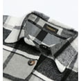 thumbnail image 5 of Fantaslook Flannel Shirts for Women Button Up Plaid Shirt Long Pocketed Shacket Jacket Coat, 5 of 9