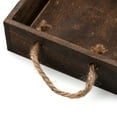 thumbnail image 6 of (2 pack) Cousin DIY Rustic Barn Brown Wooden Nested Tray Set, 3 Pieces in Graduated Sizes, 6 of 7