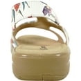 thumbnail image 4 of kozi Sandale Compensée Décontractée Confortable pour Femme, Mocassin à Enfiler OY3132 avec Bande Élastique et Bout Rond Ouvert, Fleur, Taille 6, 4 of 8