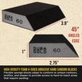 thumbnail image 3 of Dura-Gold 60 Grit 4-Sided Hand Sanding Block Sponges with Angled Edge, Box of 6 - Performance Flex 3.9" x 2.75" x 1" Wet or Dry Flexible Sandpaper Abrasive Pads - Wood, Drywall, Metal Auto Paint, 3 of 6