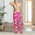 thumbnail image 2 of Susaid Vintage Flowers Print Mens Pajama Pants Set Sleep & Lounge Pants, PJ Bottoms with Pockets and Button Fly-X-Large, 2 of 6