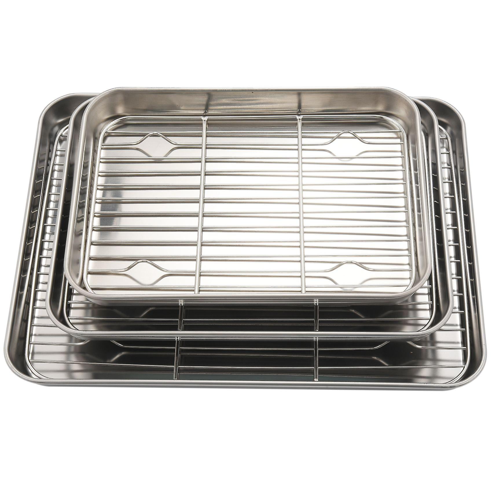 Baking Sheet With Wire Rack Set Cookie Sheet Pan Insert For Oven Cooling Grill Nonstick Sheet Bacon Walmart