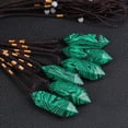 thumbnail image 2 of Colgante de collar de piedra natural Cristales de malaquita Colgante hexagonal Joyas, 2 of 4
